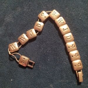 Gold tone WWJD bracelet 90s